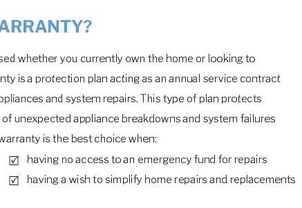 home repair warranty